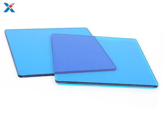 Perspex Polycarbonate ছাদ শীট স্বচ্ছ নীল প্রভাব প্রতিরোধের