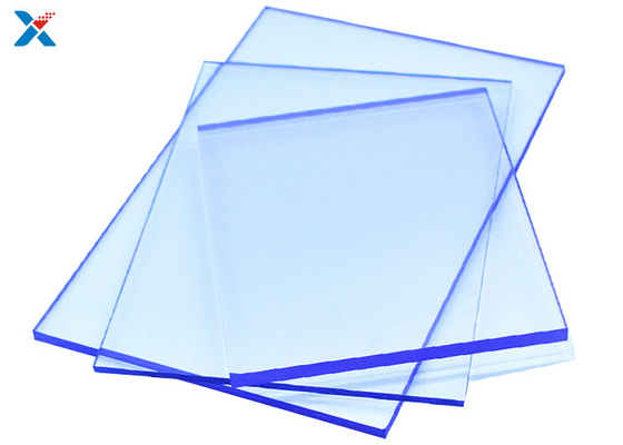 Perspex Polycarbonate ছাদ শীট স্বচ্ছ নীল প্রভাব প্রতিরোধের