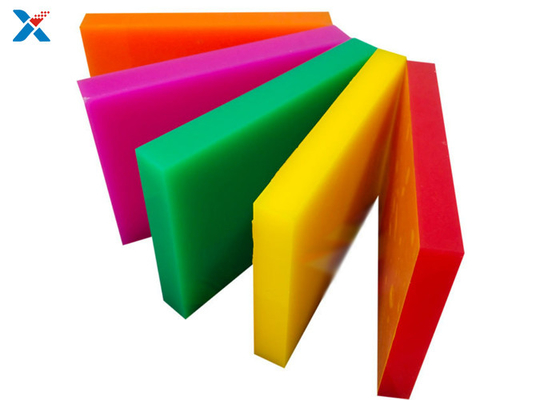 8x4 রঙিন এক্রাইলিক শীট কমলা কাস্ট বড় ছাদ Lucite বোর্ড
